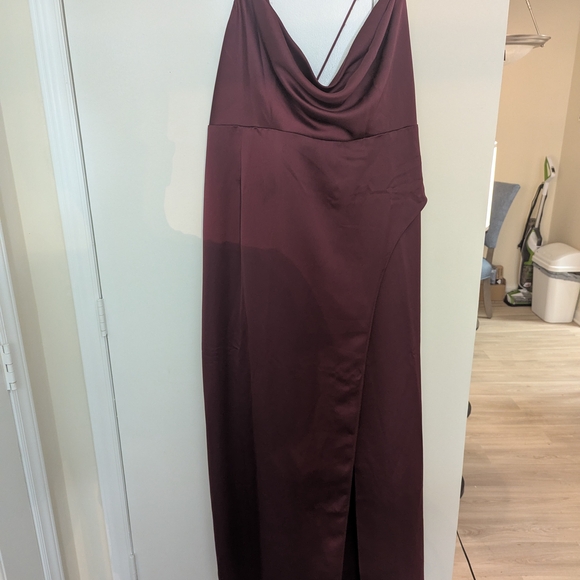 Burgundy Dress by BHLDN - Picture 1 of 4